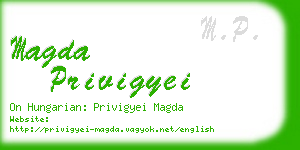 magda privigyei business card